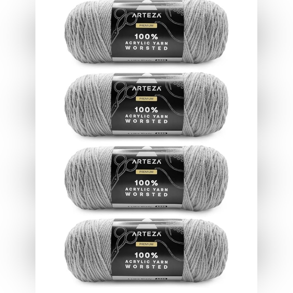 Arteza Gray Acrylic Yarn A LITTLE Shady